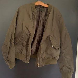 Army Green Bomber Jacket